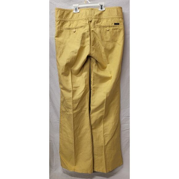 Sanctuary For Anthrolpologie Women's Yellow Wide Leg Pants Size 30 Long - Picture 3 of 5